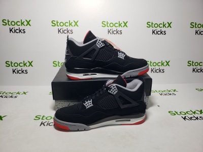 PK God Batch Air Jordan 4 Retro Bred 308497-060 review Cam 01