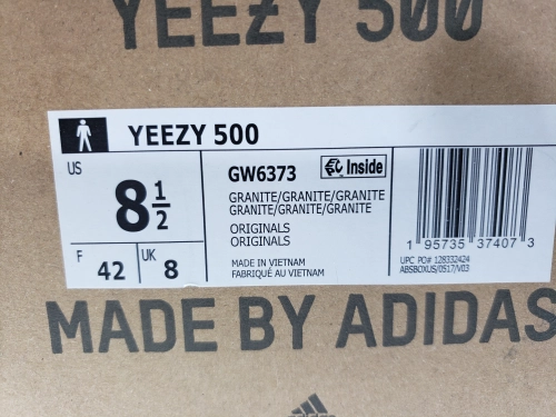 LJR Batch adidas Yeezy 500 Granite GW6373 review 