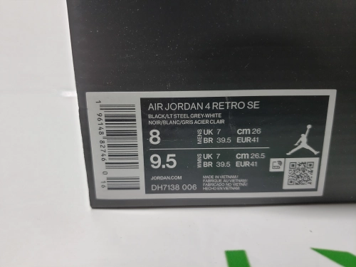 Special offer Batch Air Jordan 4 Retro Black Canvas DH7138-006 review 