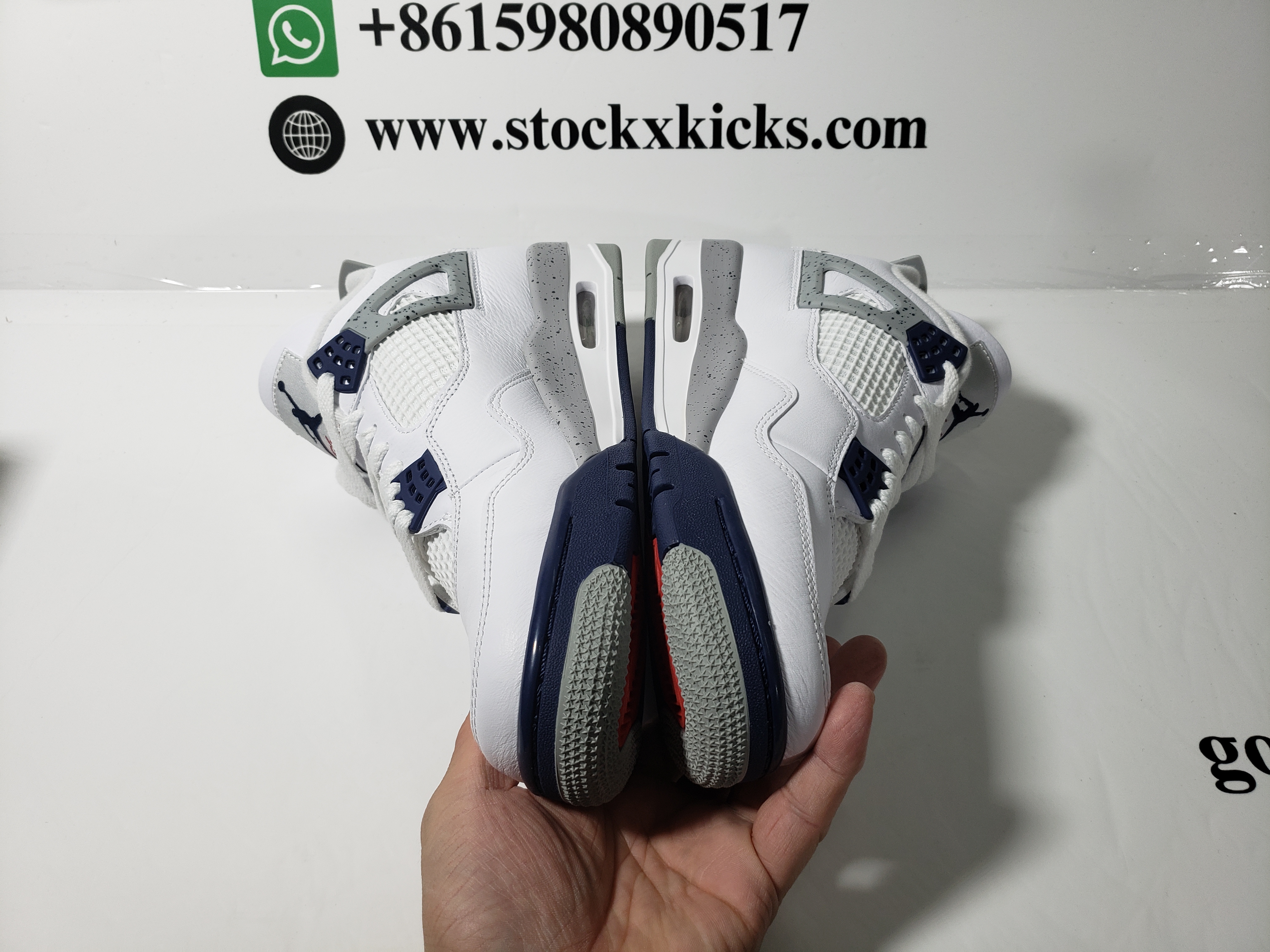 PK God Batch  Air Jordan 4 Retro White Midnight Navy DH6927-140 review STOCKXKICKS 03