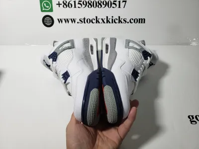 PK God Batch  Air Jordan 4 Retro White Midnight Navy DH6927-140 review STOCKXKICKS  03