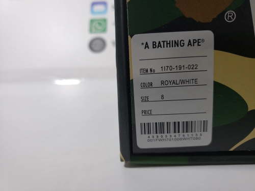A Bathing Ape Bape Sta Low Blue and White Mirror Finish 1170-191-022 review 