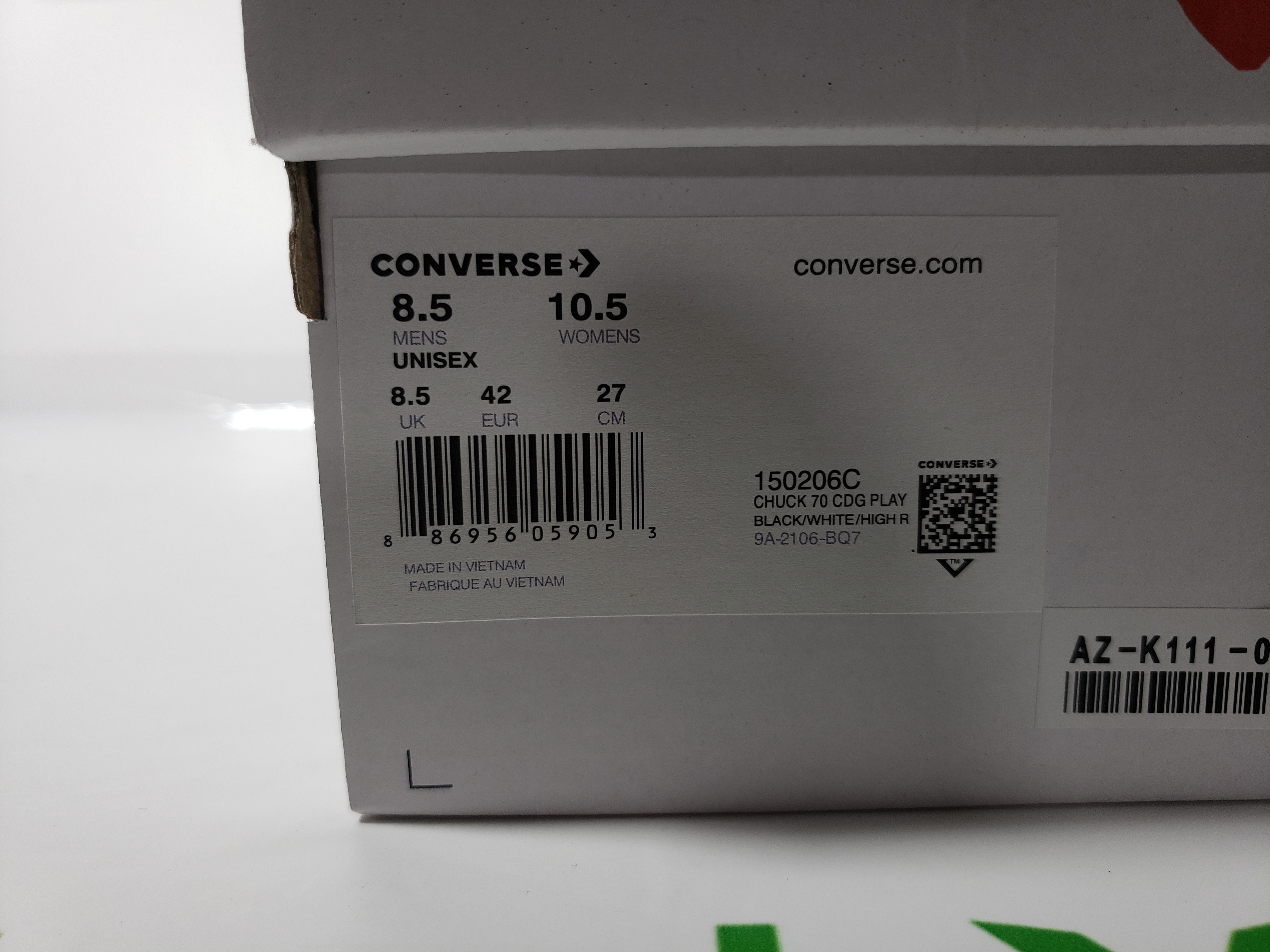 CDG Play x Converse Chuck Taylor All Star 70 OX 150206C review STOCKXKICKS 00