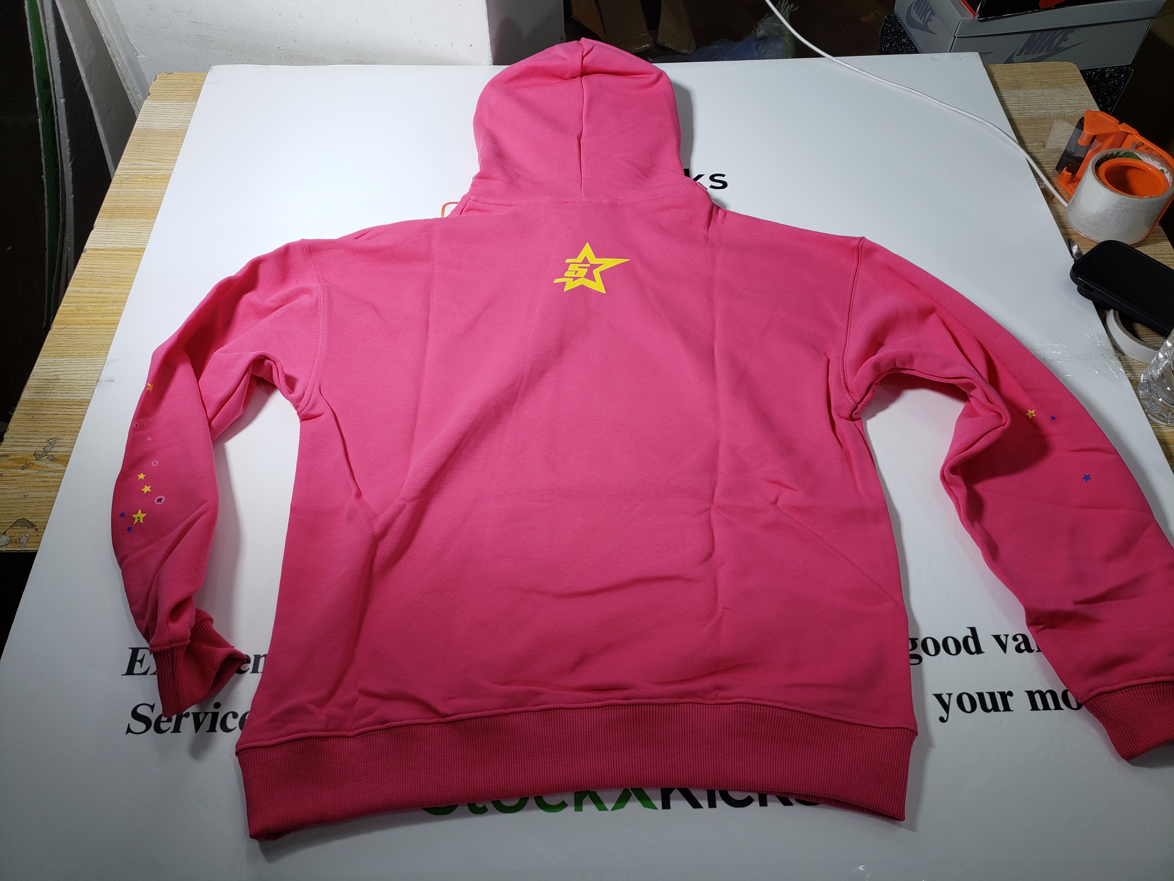 Sp5der pink tracksuit suit review STOCKXKICKS 03