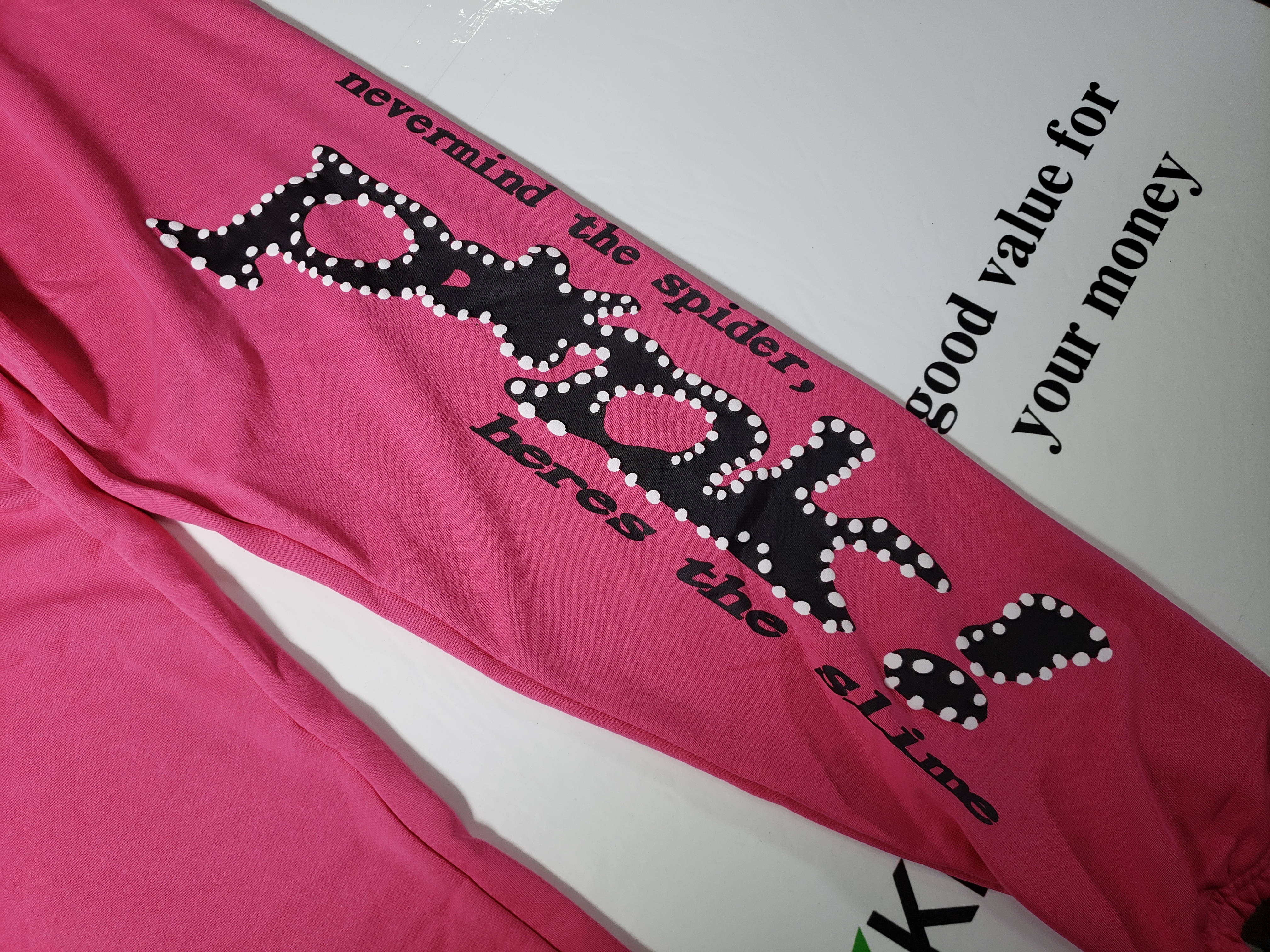 Sp5der pink tracksuit suit review STOCKXKICKS 05