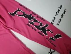 Sp5der pink tracksuit suit review STOCKXKICKS 06