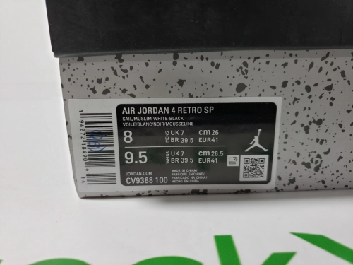 PK God Batch Air Jordan 4 Retro Off-White Sail (W) CV9388-100（This item is women's size, please refer to EUR size when purchasing） review 