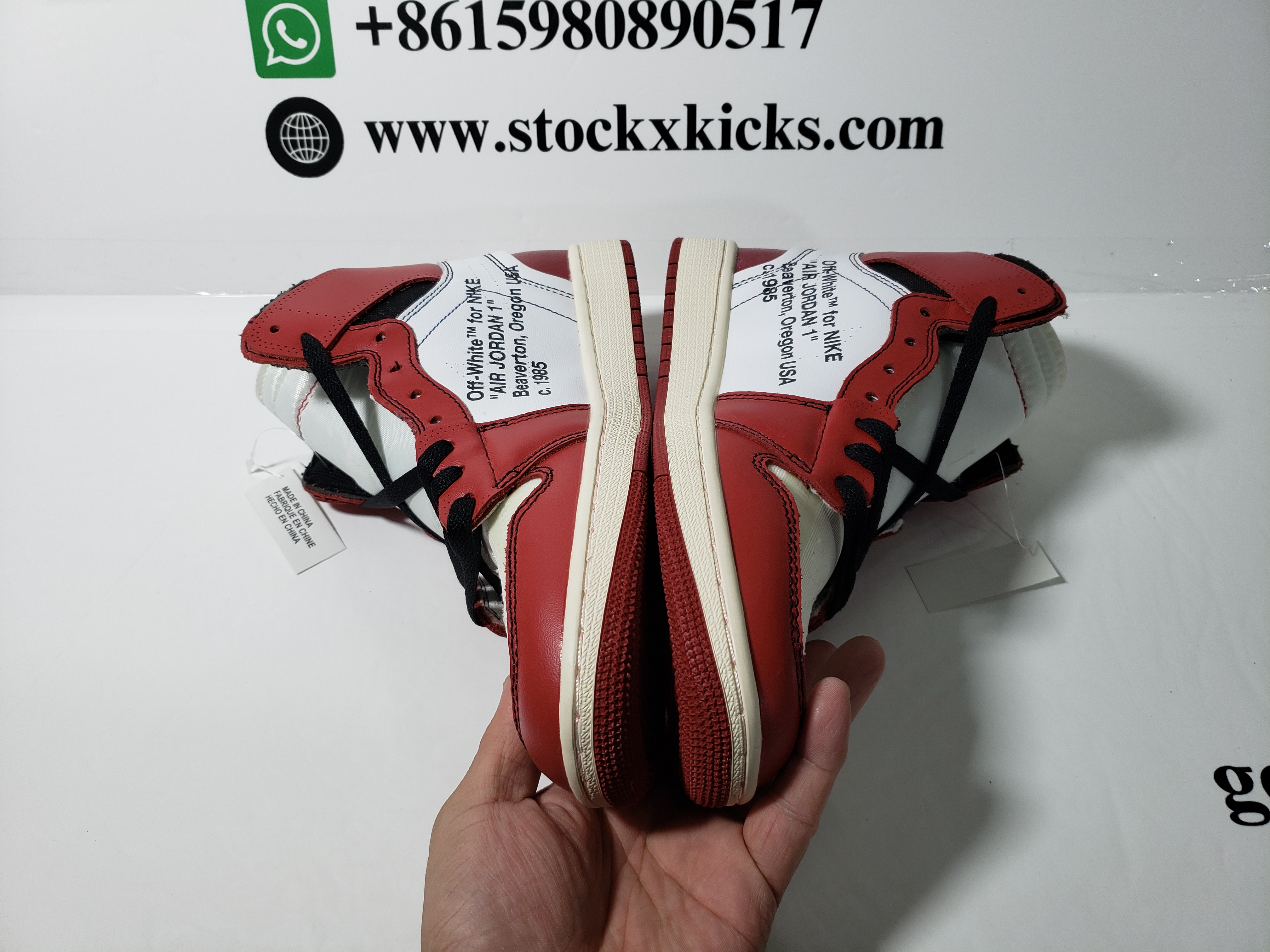 PK God Batch Nike Air Jordan 1 Retro High Off-White Chicago AA3834-101 review STOCKXKICKS 03