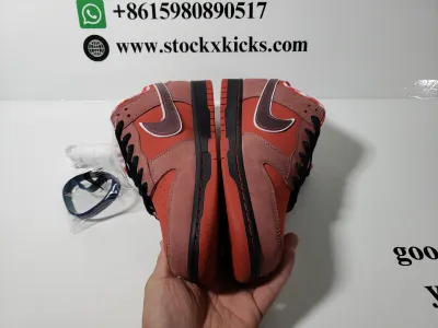 PK God Batch Nike SB Dunk Low Concepts Red Lobster 313170-661 review STOCKXKICKS 03