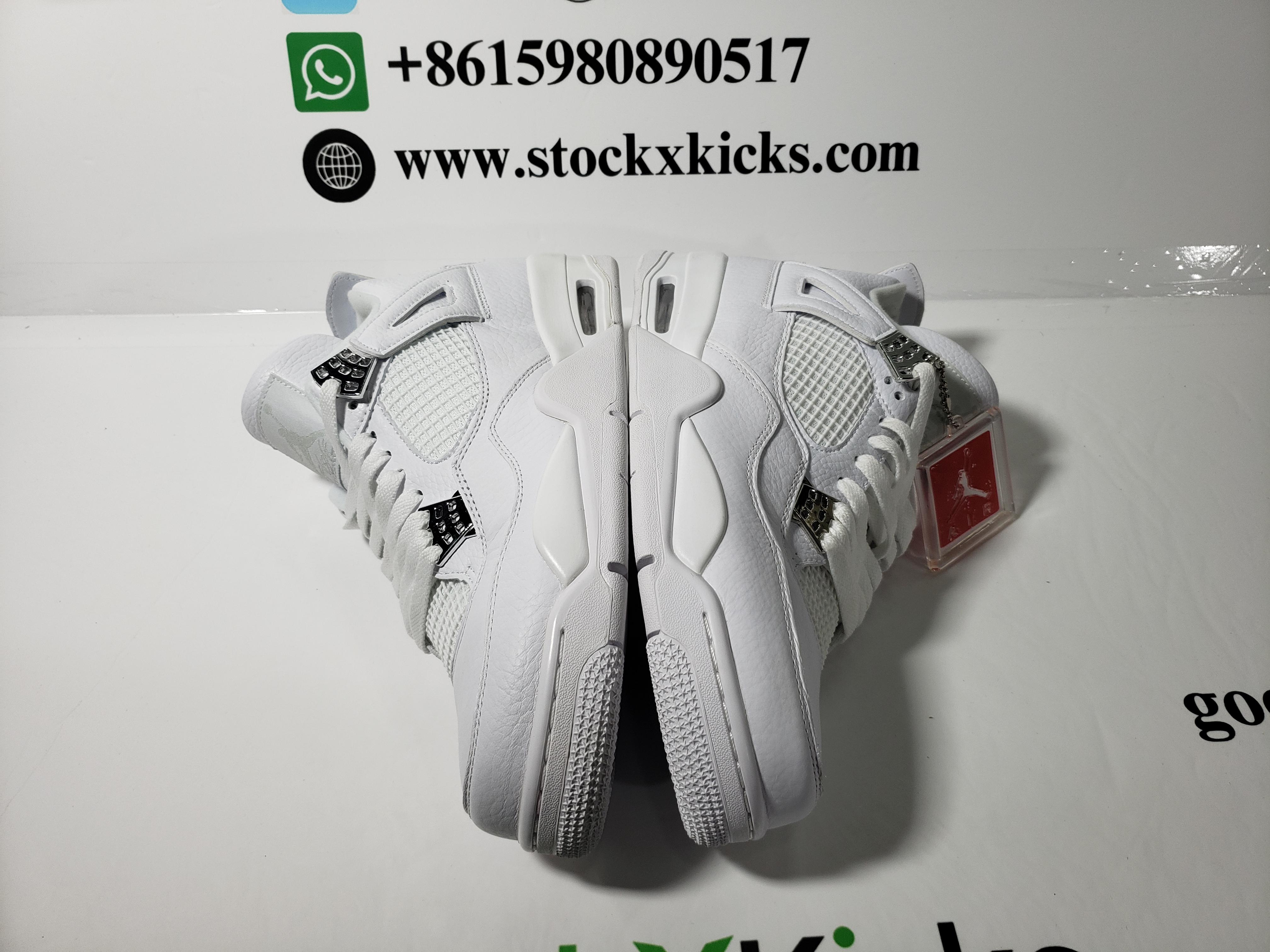 PK God Batch Air Jordan 4 Retro Pure Money (2017) 308497-100 review STOCKXKICKS 04