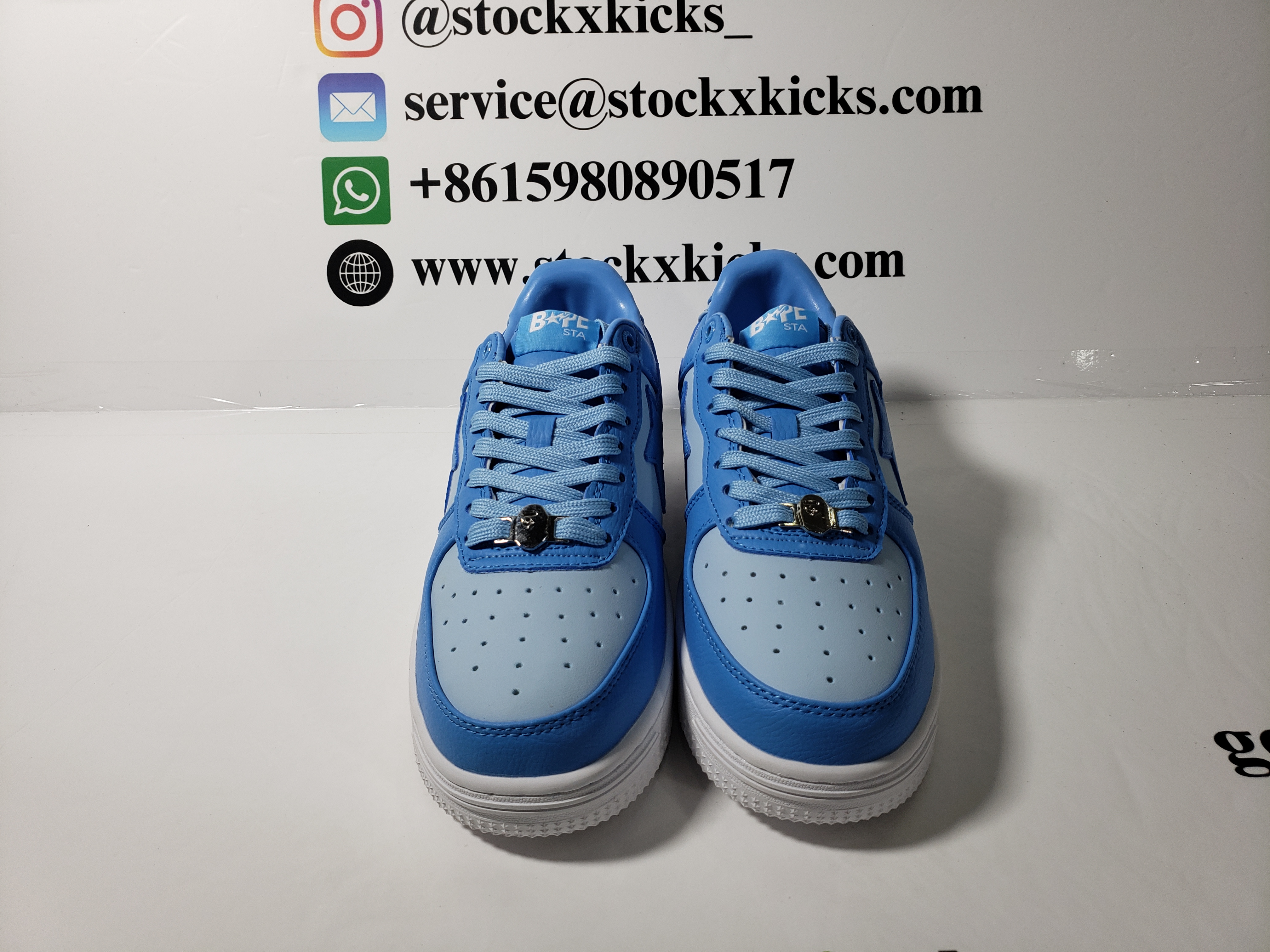 A Bathing Ape Bape Sta Low All Sky Blue OZXSHM-191-006K review STOCKXKICKS 02