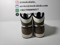 PK God Batch Air Jordan 1 Retro High Dark Mocha 555088-105 review STOCKXKICKS 02