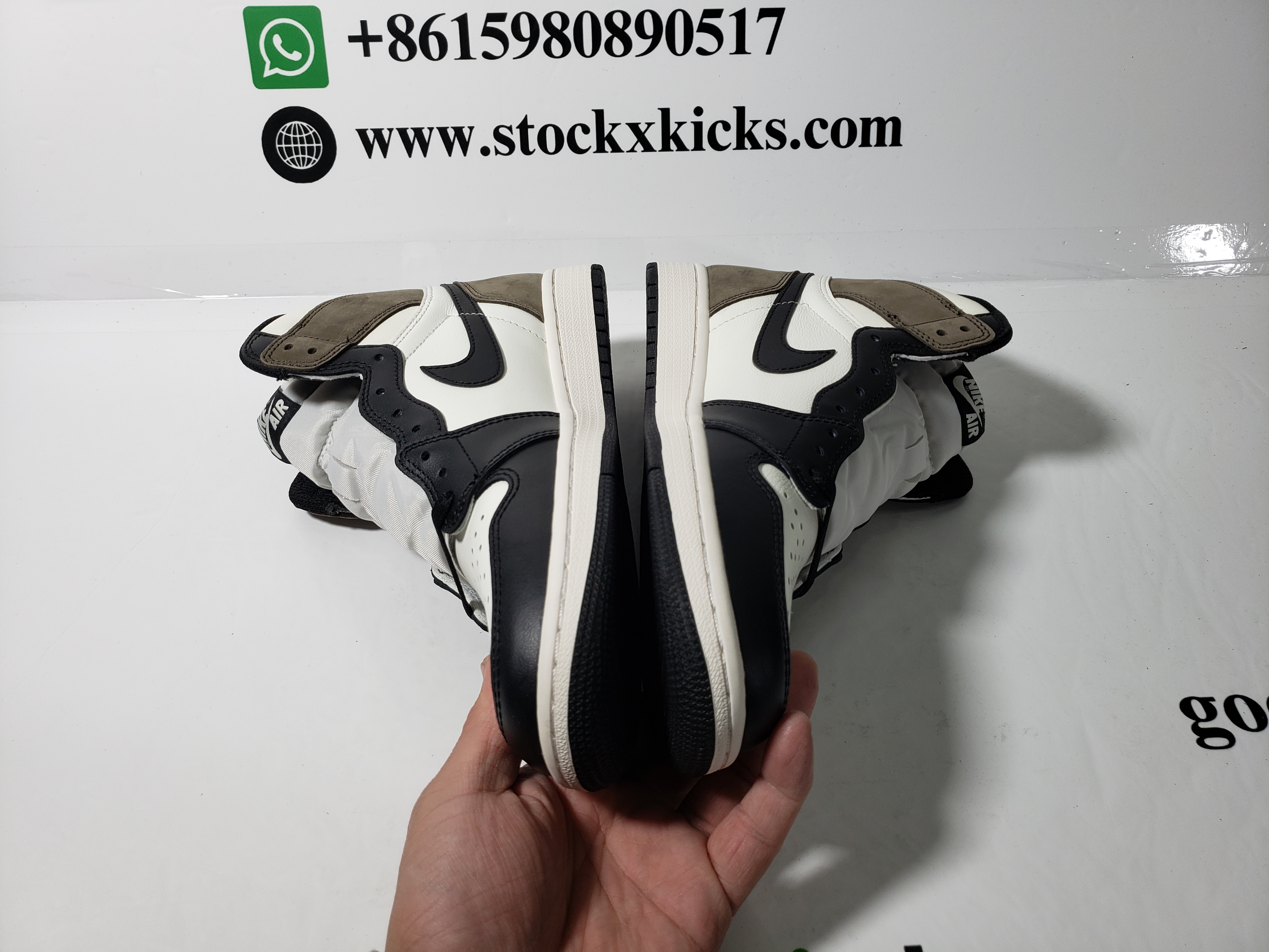 PK God Batch Air Jordan 1 Retro High Dark Mocha 555088-105 review STOCKXKICKS 03