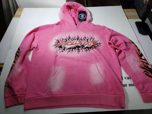 Hellstar Brainwashed Without Brain Hoodie Pink review 