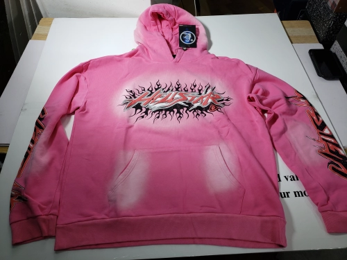 Hellstar Brainwashed Without Brain Hoodie Pink review 