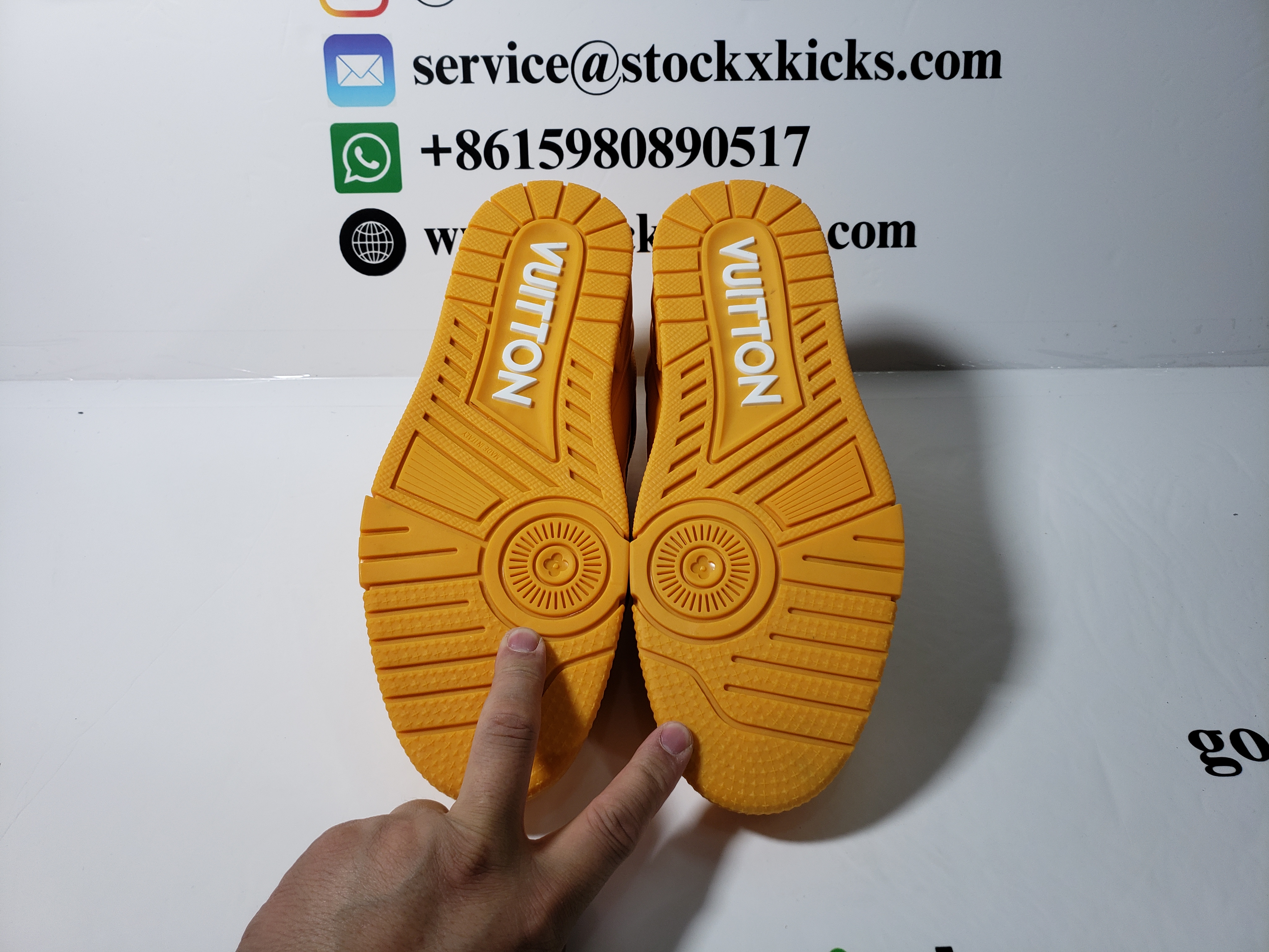 Louis Vuitton Trainer Yellow Embossed Monogram 1AARG0 review STOCKXKICKS 04