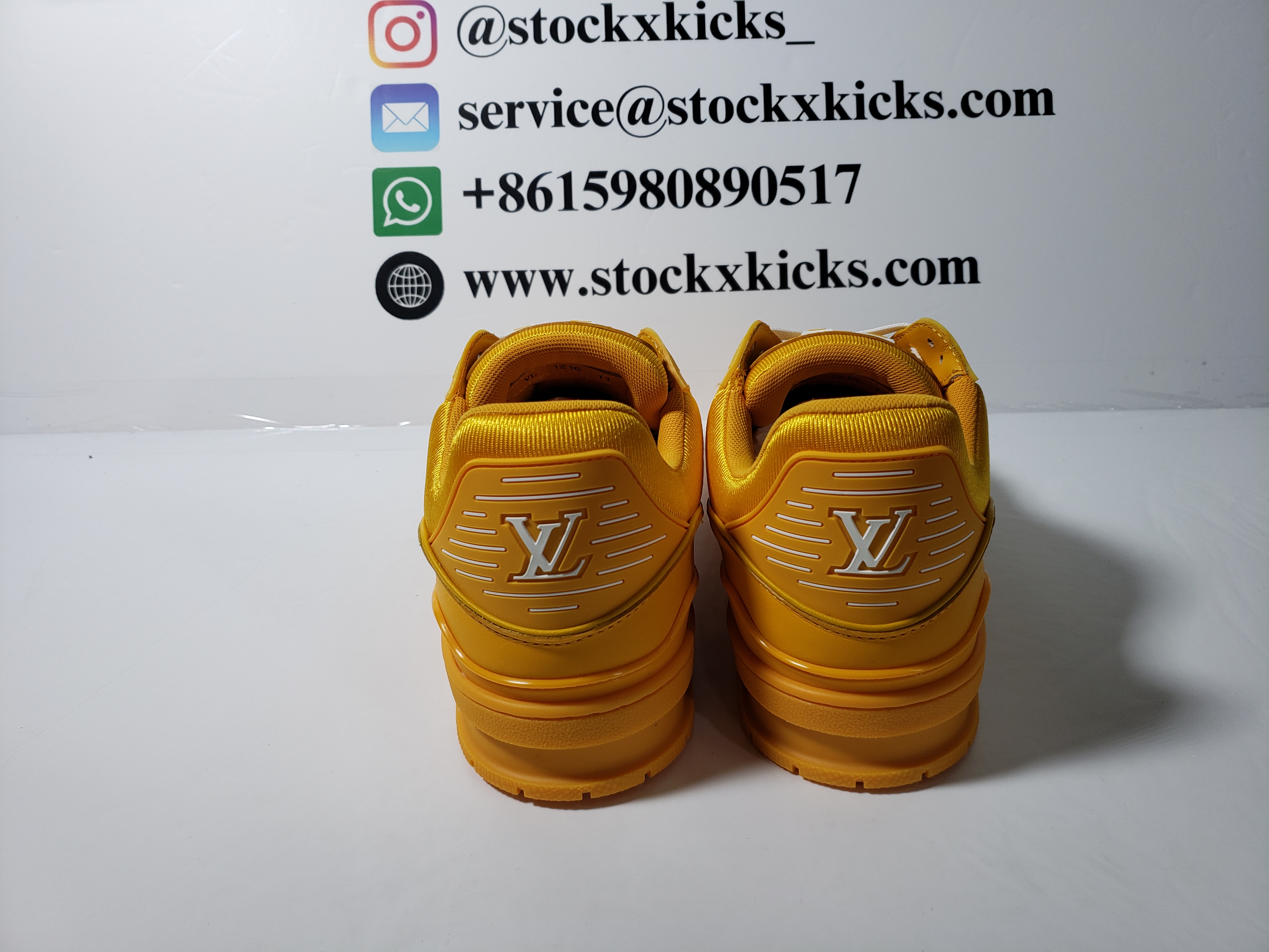 Louis Vuitton Trainer Yellow Embossed Monogram 1AARG0 review STOCKXKICKS 00