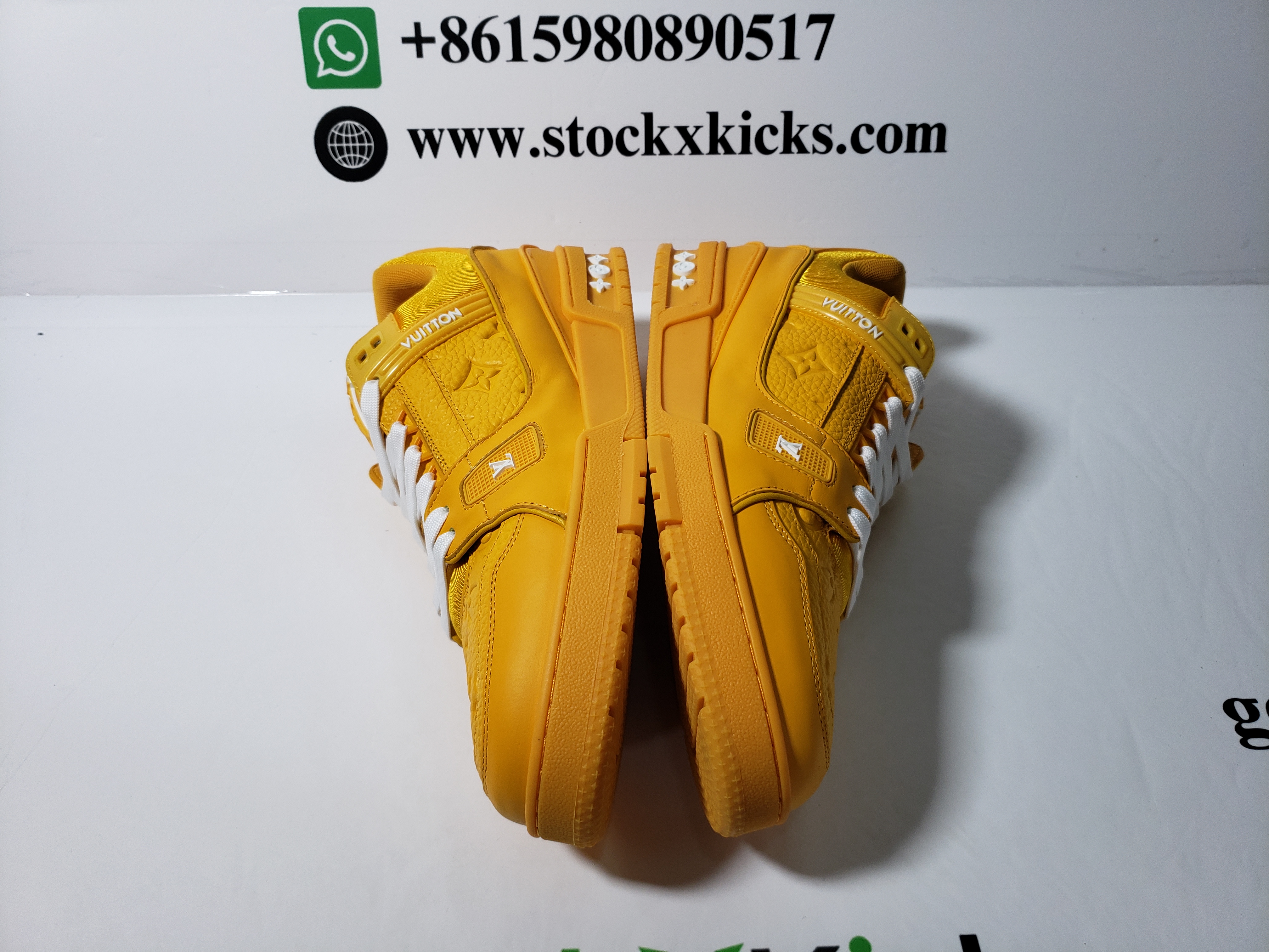 Louis Vuitton Trainer Yellow Embossed Monogram 1AARG0 review STOCKXKICKS 03
