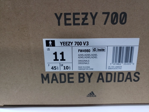 PK God Batch adidas Yeezy 700 V3 Azael FW4980 review 