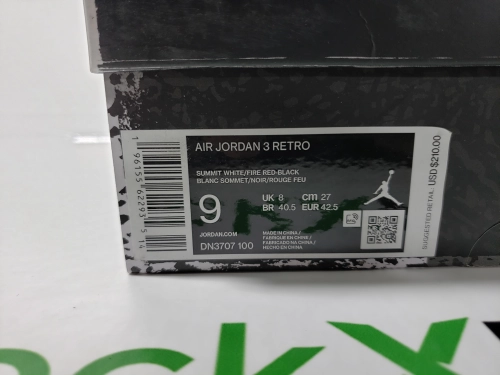 【Top PK God Batch】PK God Batch Air Jordan 3 White Cement Reimagined DN3707-100 review 
