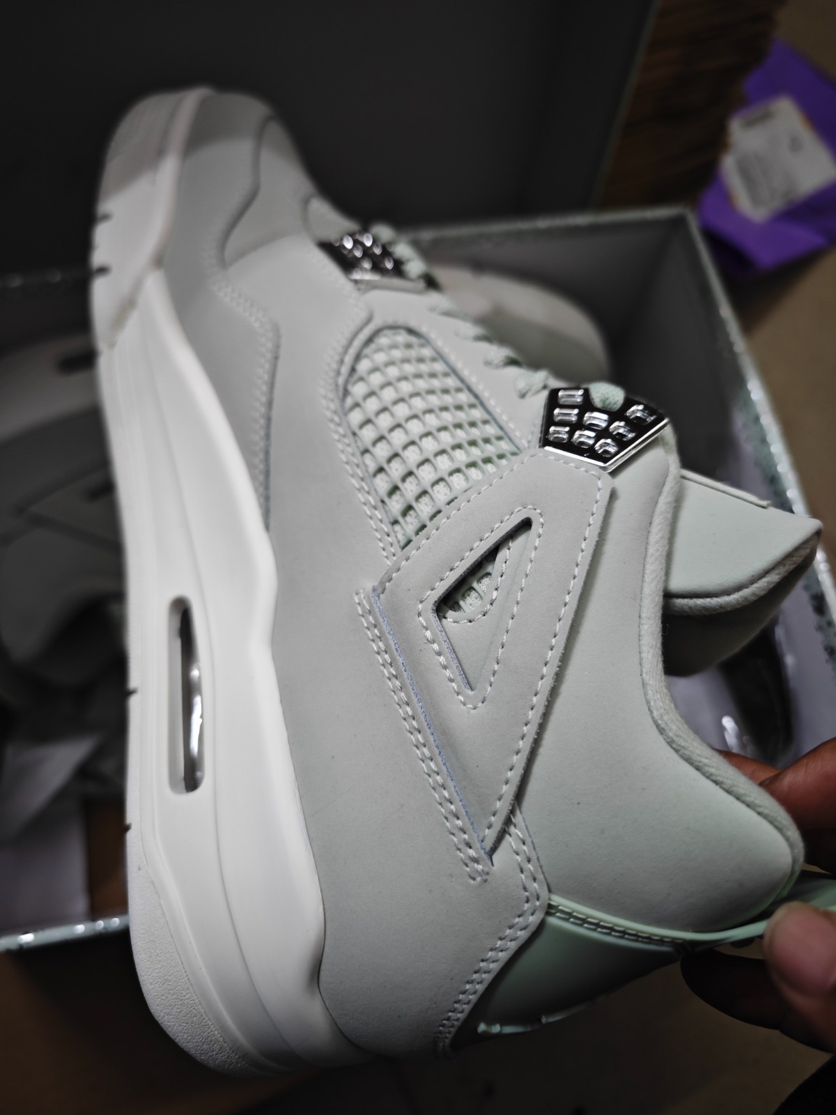 PK God Batch Air Jordan 4 Retro 'Seafoam Sail' HV0823-003 review Alexandar White 01