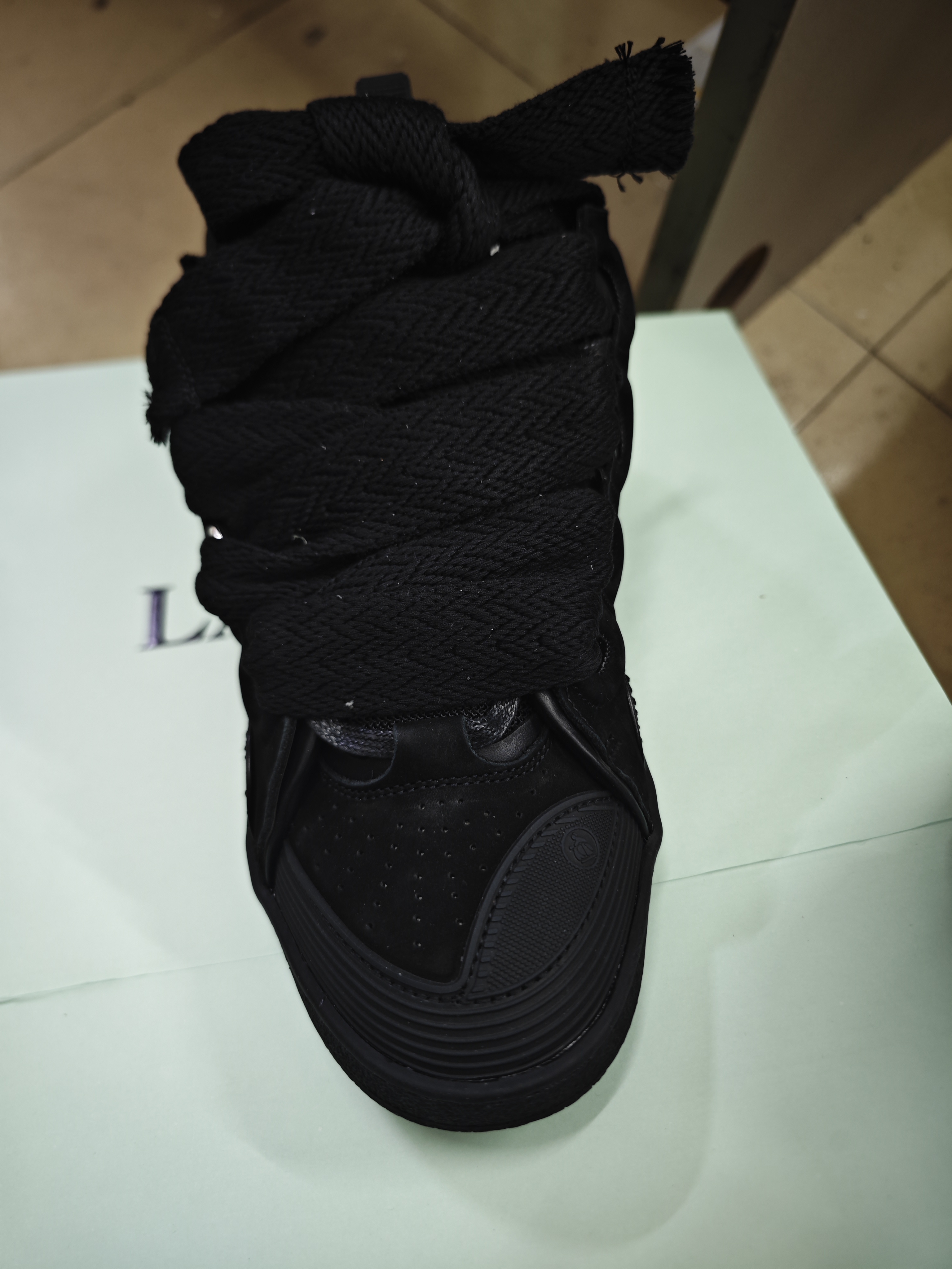【Top PK God Batch】Lanvin Curb Sneaker Black review Zust 00