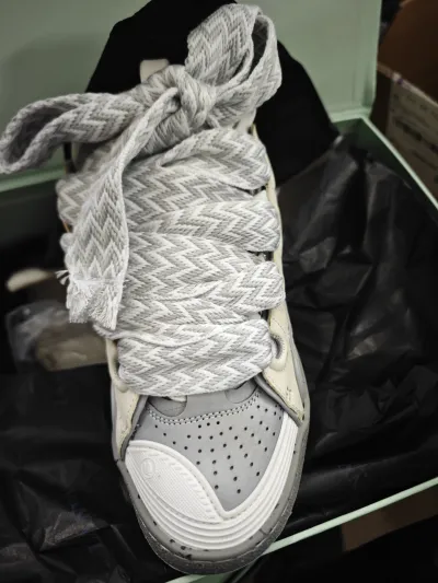 Lanvin Curb Sneaker White Grey Pale PB250110 FW SKDK02 DOTS P23 review Idop 02