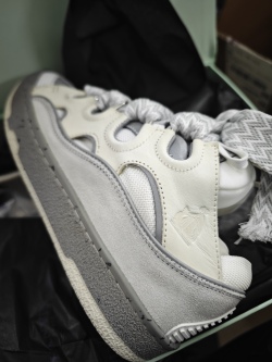 Lanvin Curb Sneaker White Grey Pale FW SKDK02 DOTS P23 review Idop 05