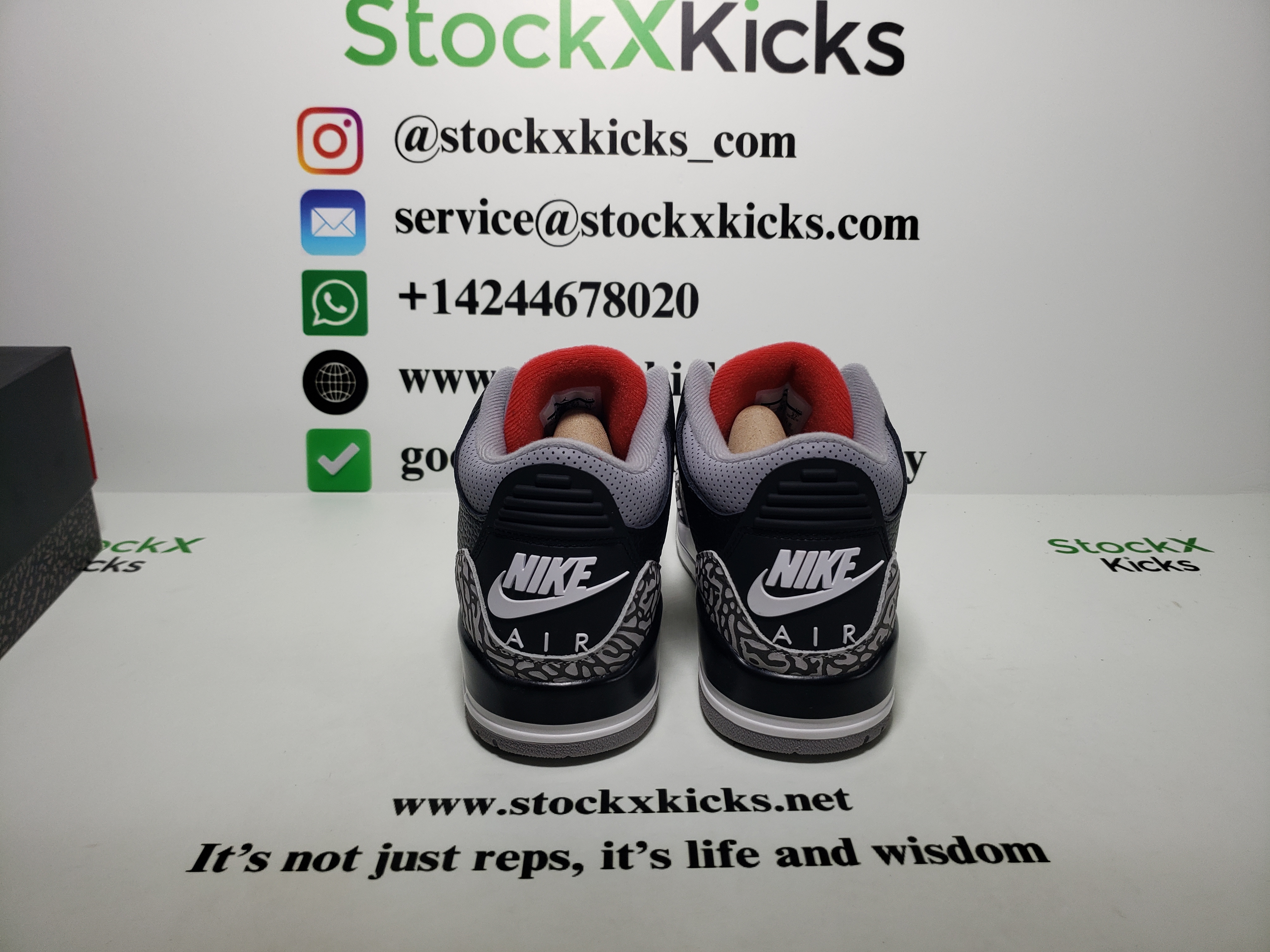 PK God Batch Air Jordan 3 Retro Black Cement (2018) 854262-001 review stockxkicks 00