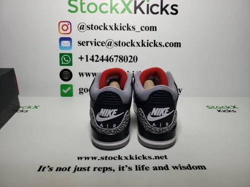 PK God Batch Air Jordan 3 Retro Black Cement (2018) 854262-001 review 