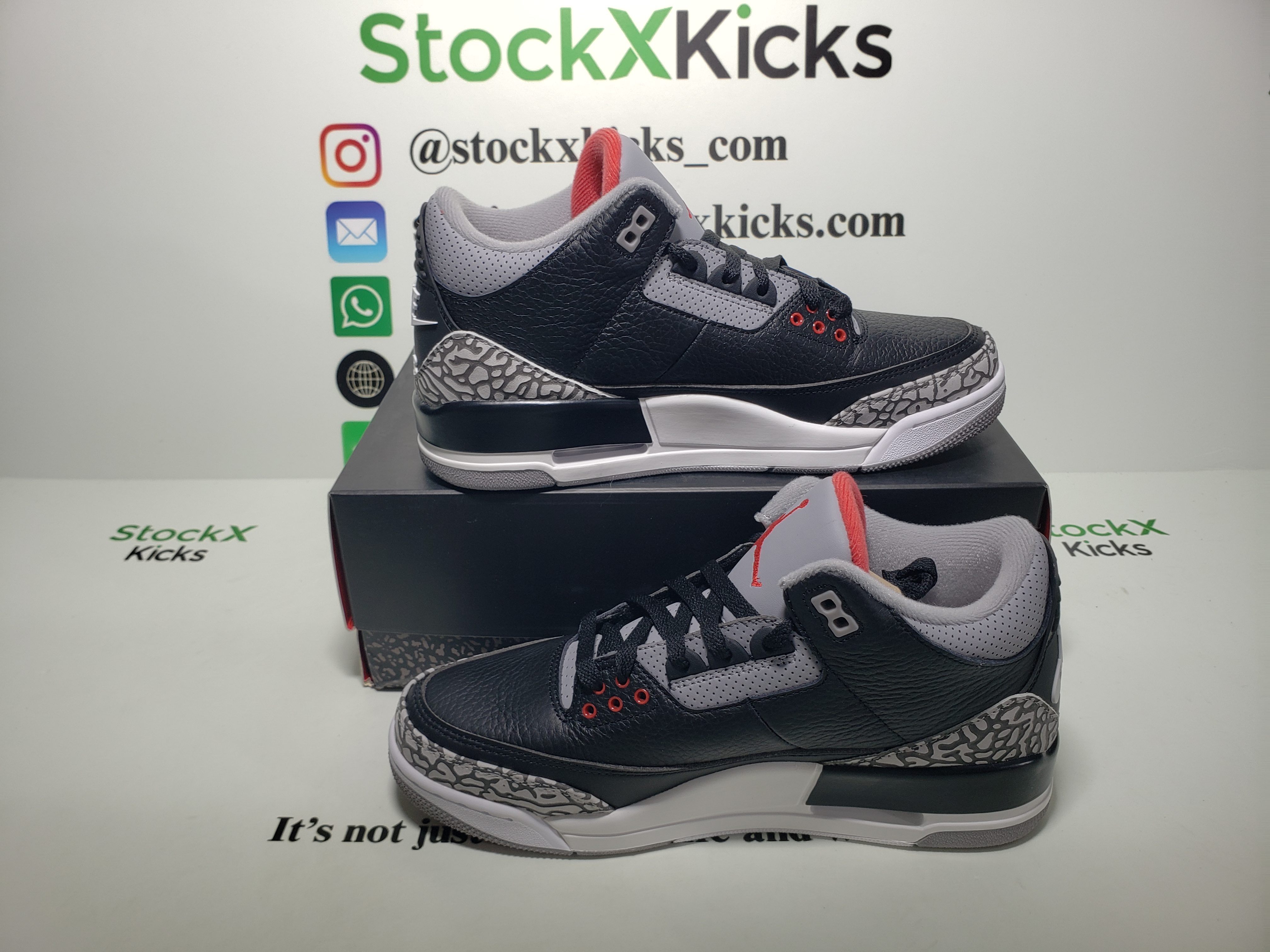 PK God Batch Air Jordan 3 Retro Black Cement (2018) 854262-001 review stockxkicks 03
