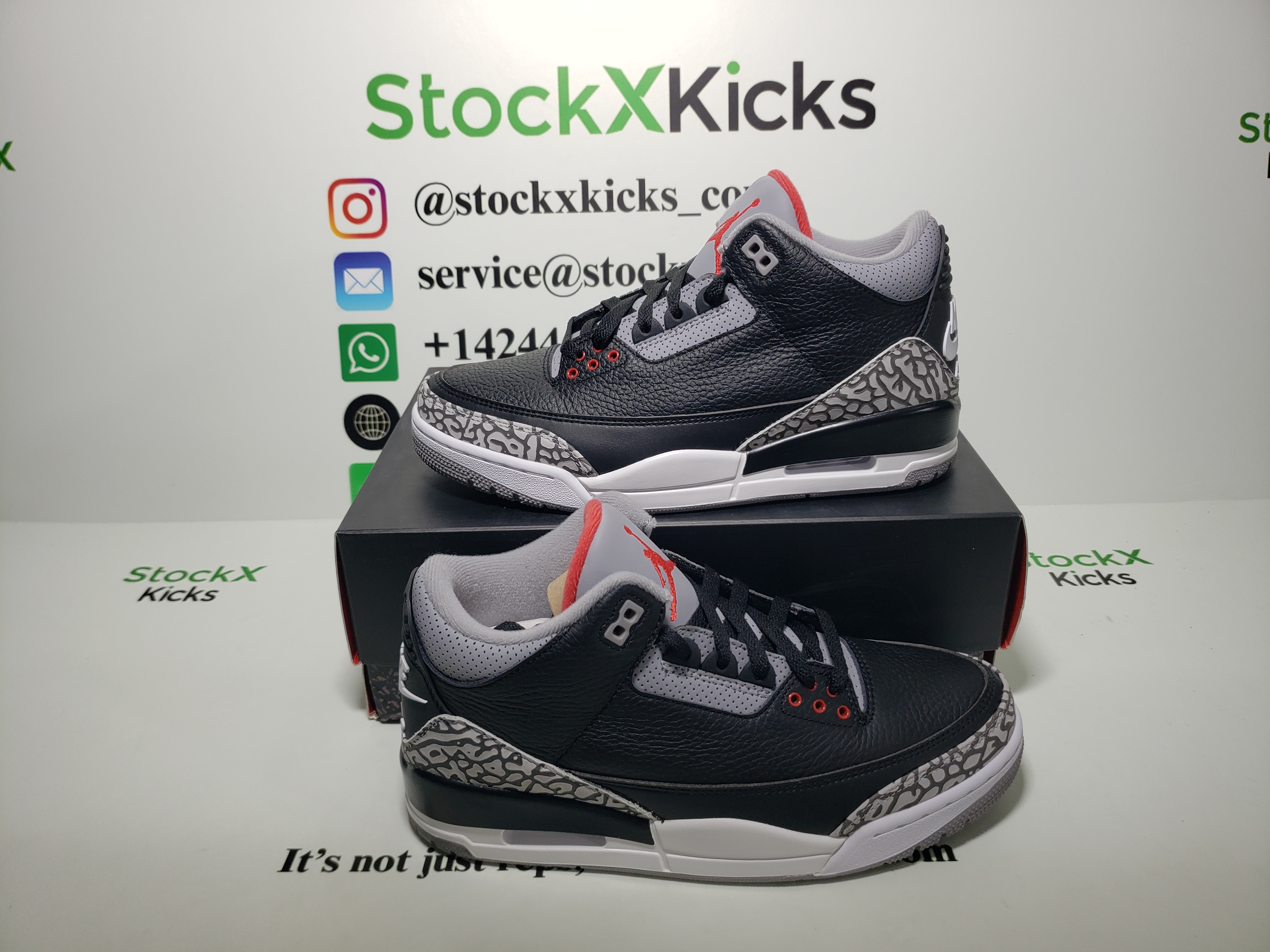 PK God Batch Air Jordan 3 Retro Black Cement (2018) 854262-001 review stockxkicks 02