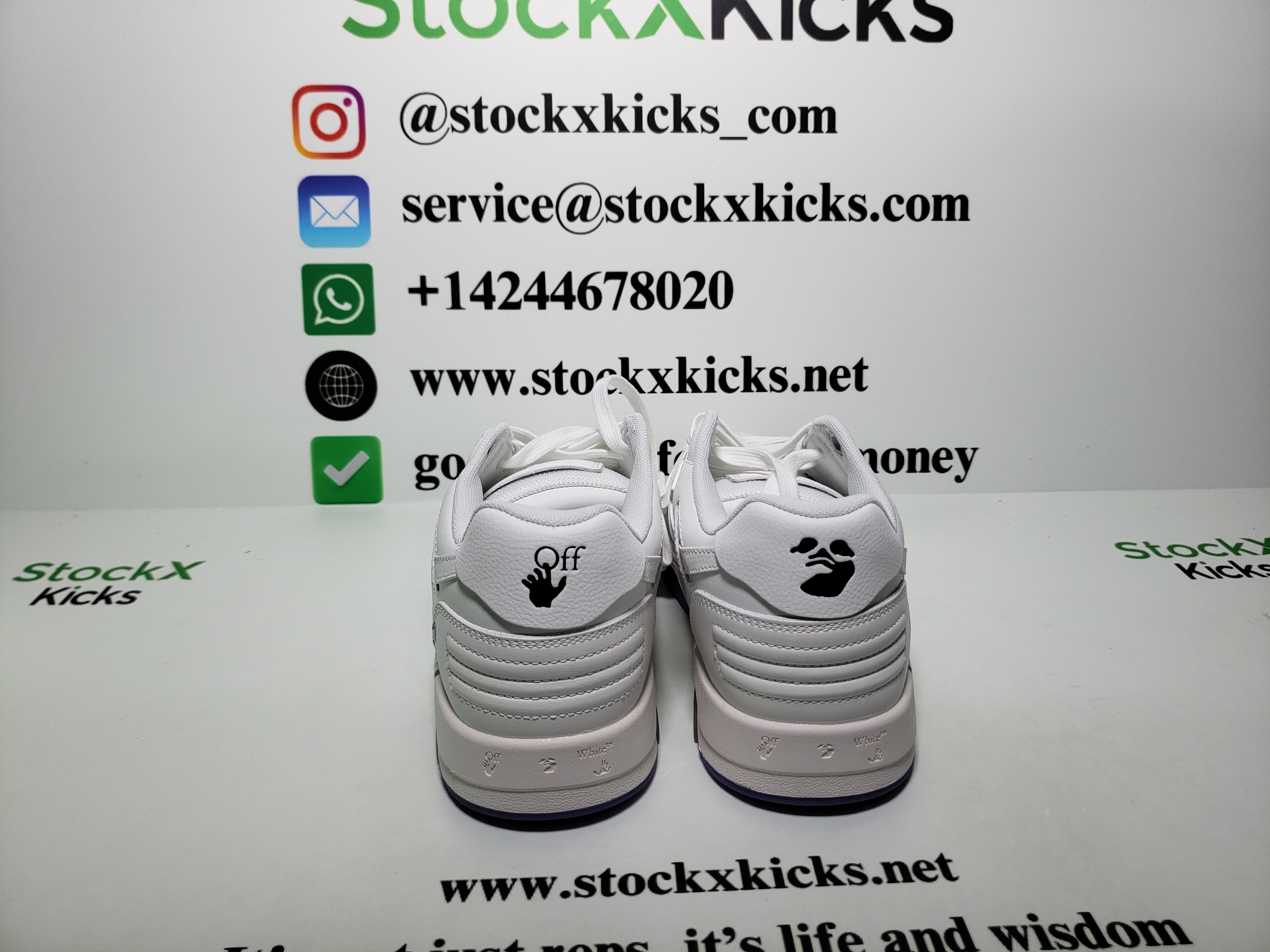 PK God Batch OFF-WHITE Out Of Office OOO Low Tops White Purple Printing OWIA259S 23LEA003 0136 review stockxkicks 01