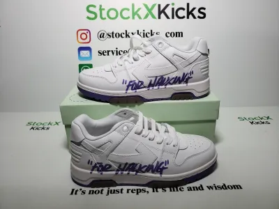 PK God Batch OFF-WHITE Out Of Office OOO Low Tops White Purple Printing OWIA259S 23LEA003 0136 review stockxkicks 03