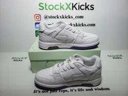 PK God Batch OFF-WHITE Out Of Office OOO Low Tops White Purple Printing OWIA259S 23LEA003 0136 review stockxkicks 05