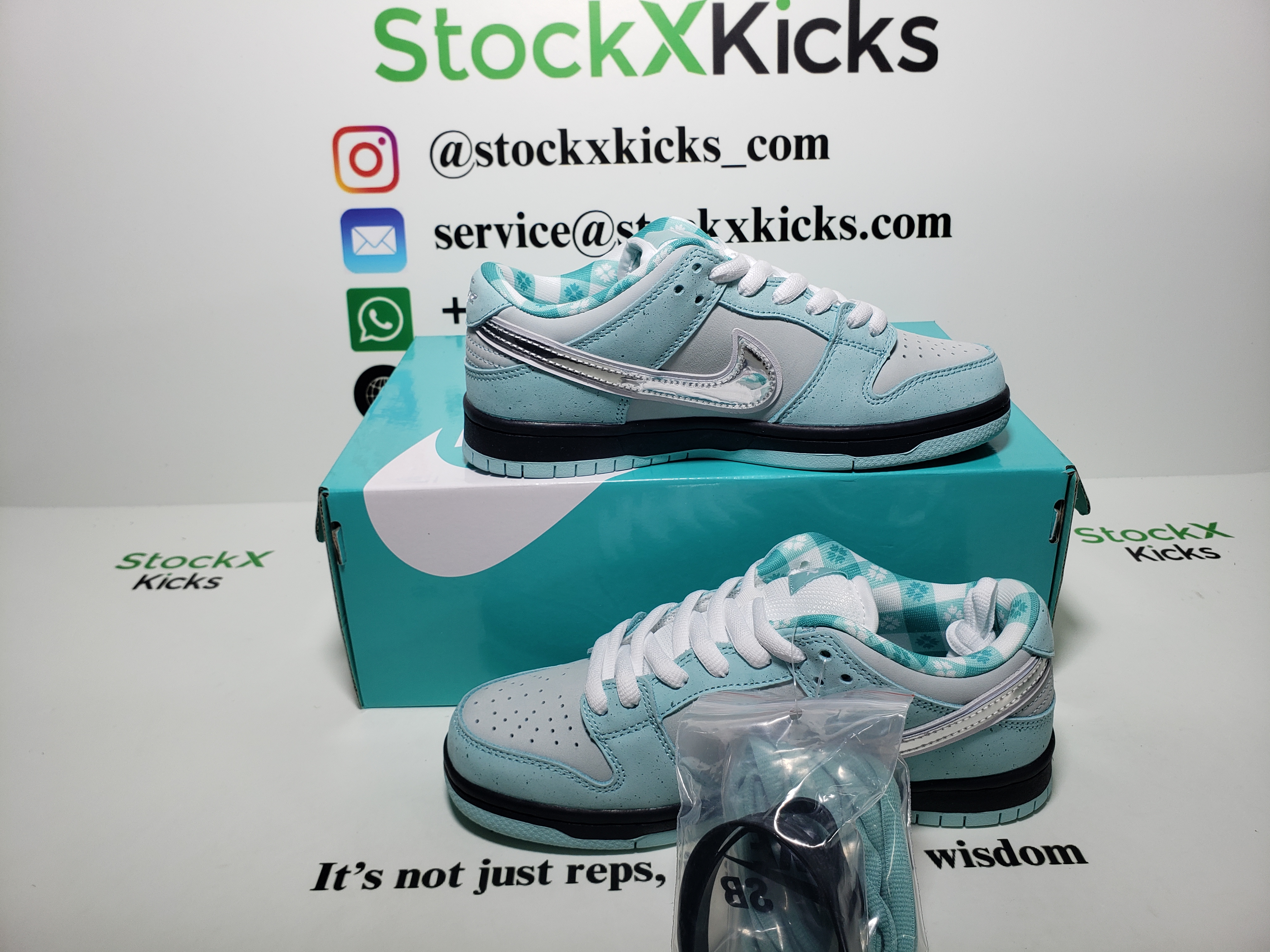 PK God Batch Nike SB Dunk Low Concepts Verde acqua Lobster BV1310-402 review stockxkicks 04