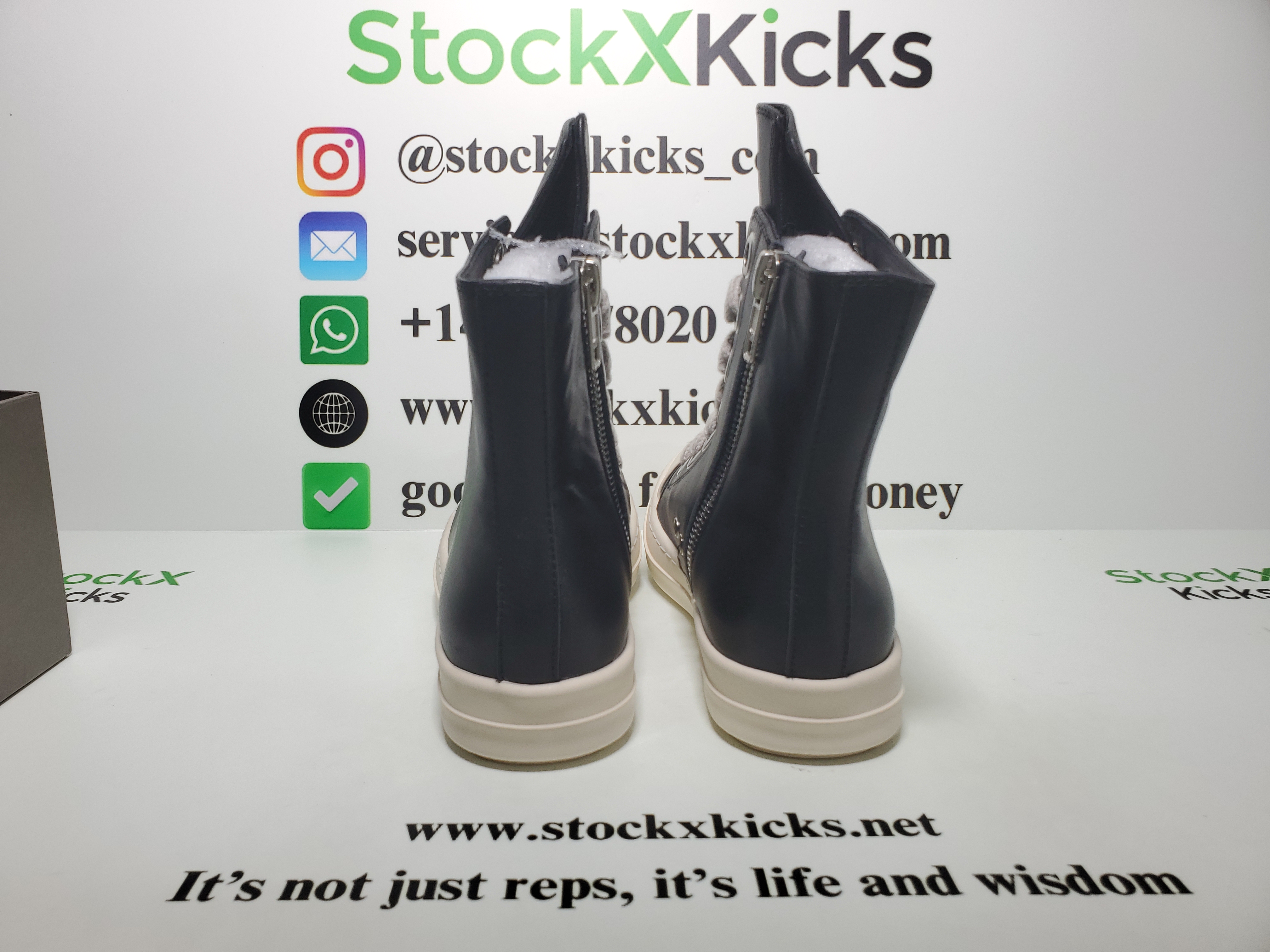 Rick Owens Phlegethon Leather High-Top Sneakers review stockxkicks 01