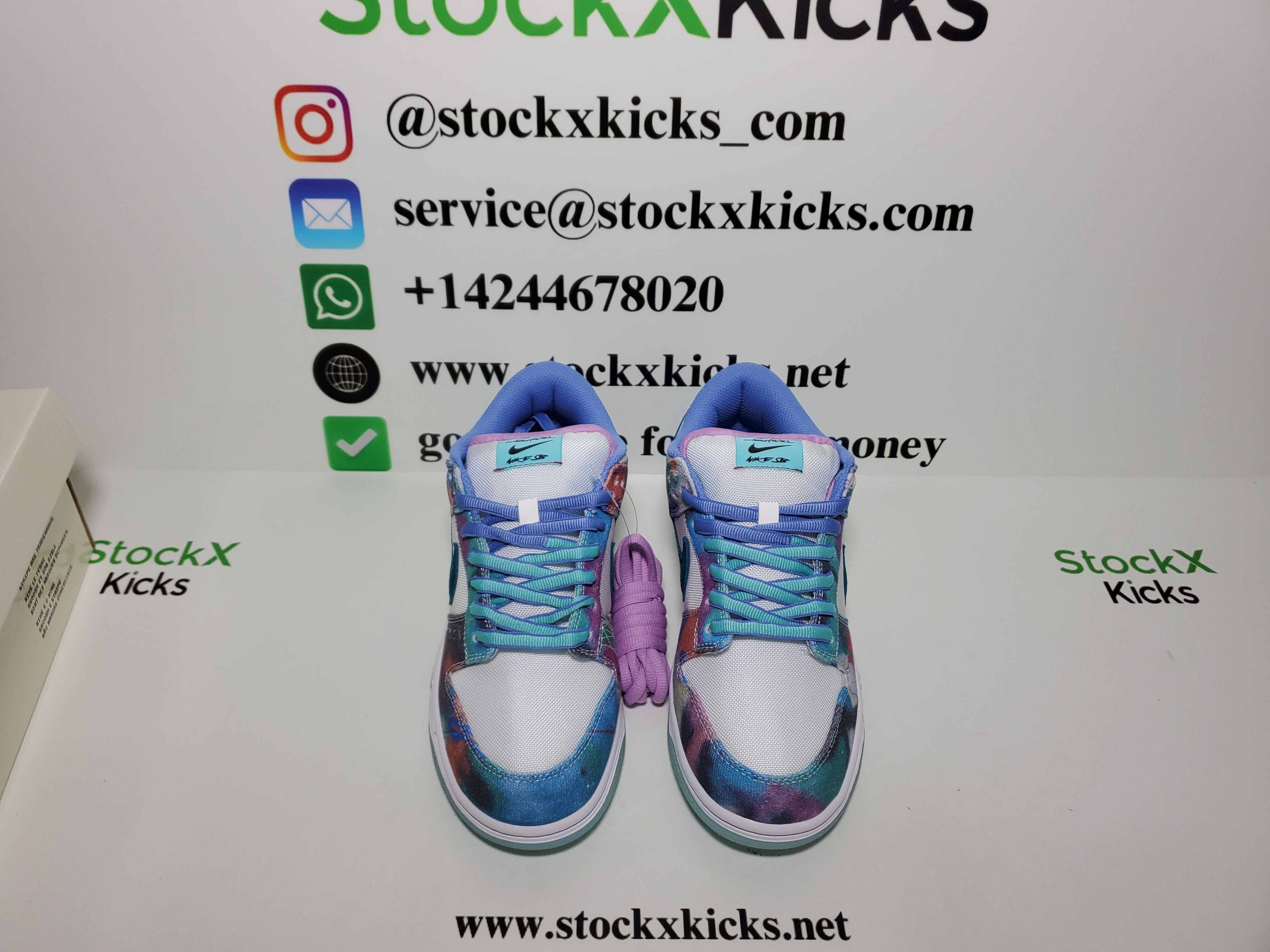 PK God Batch Nike SB Dunk LowFutura Laboratories Bleached Aqua HF6061-400 review stockxkicks 05