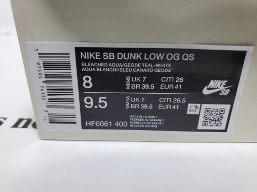 PK God Batch Nike SB Dunk LowFutura Laboratories Bleached Aqua HF6061-400 review 