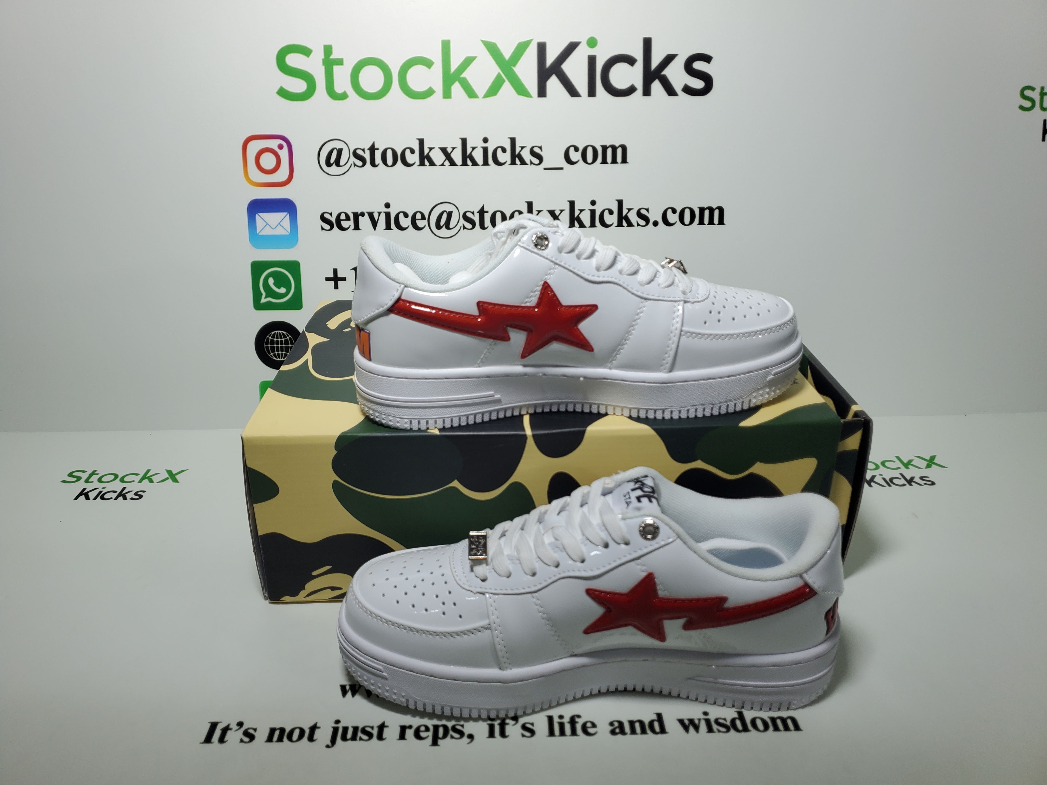 A Bathing Ape Bape Sta Low White Shark 1F70-191-004 review stockxkicks 04