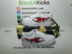A Bathing Ape Bape Sta Low White Shark 1F70-191-004 review stockxkicks 04