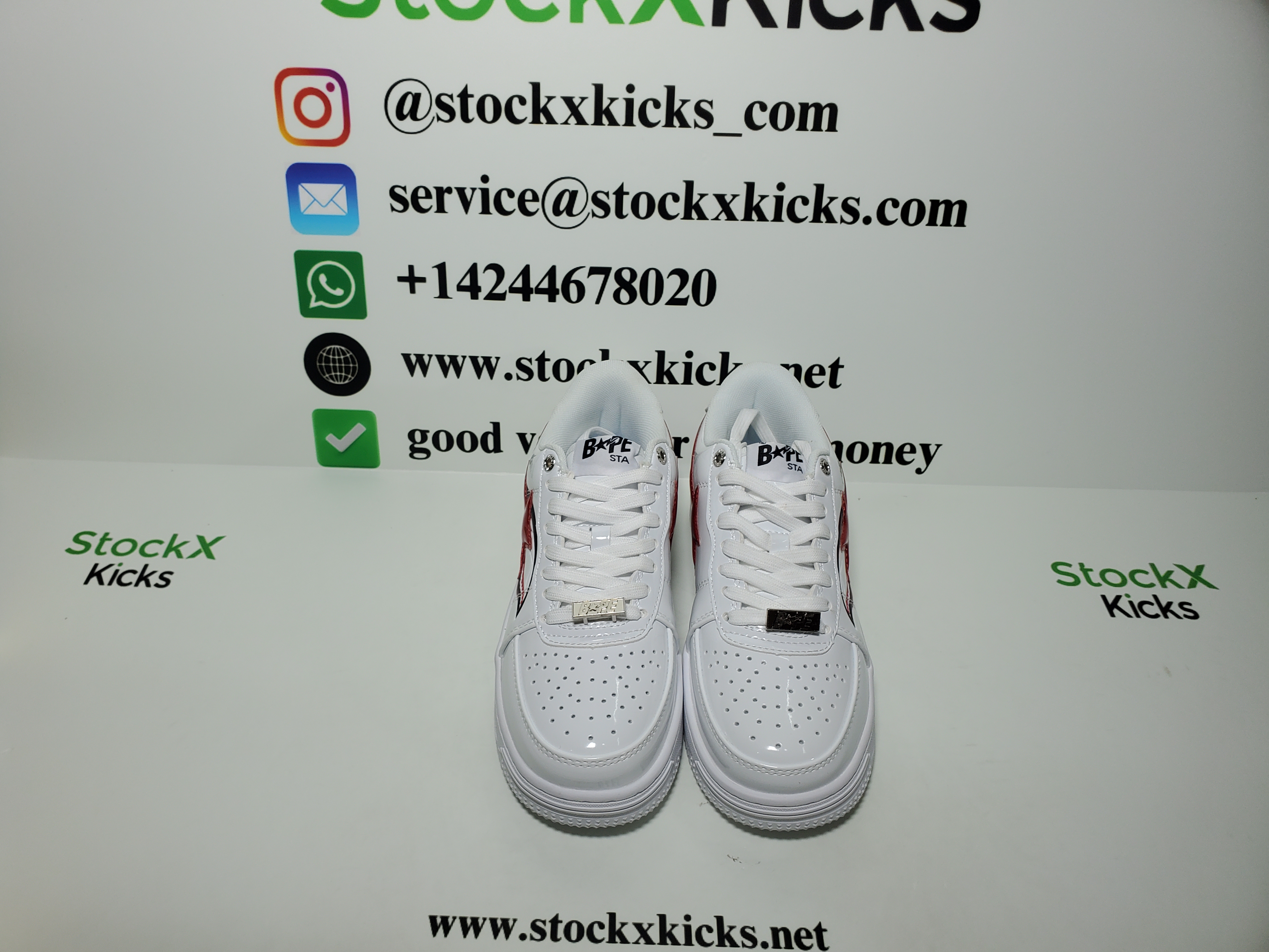 A Bathing Ape Bape Sta Low White Shark 1F70-191-004 review stockxkicks 05