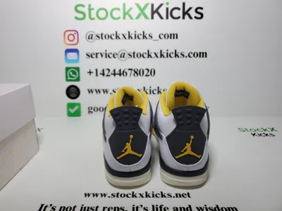 PK God Batch Air Jordan 4 Retro Vivid Sulfur AQ9129-101 review stockxkicks  01