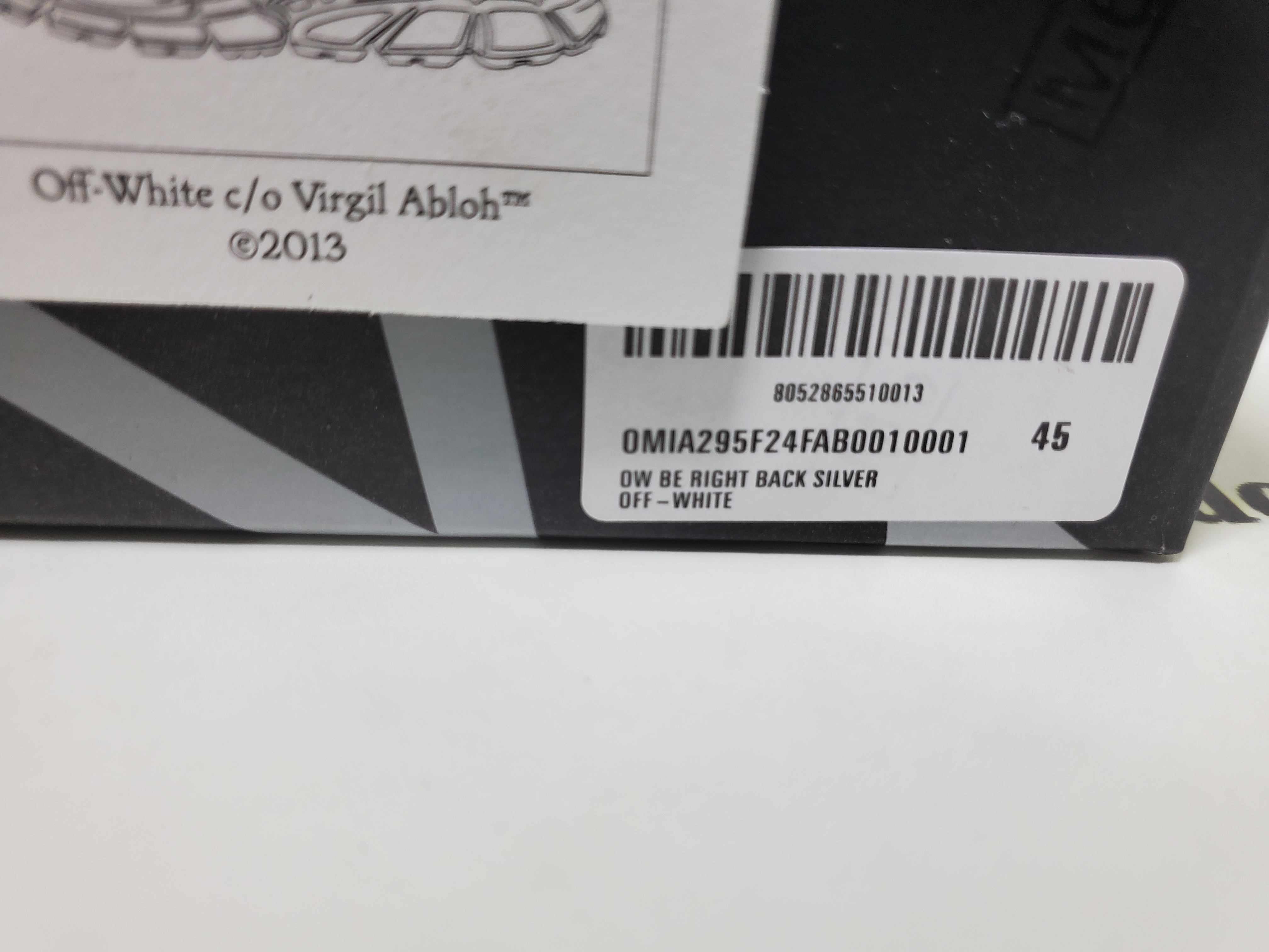 Off White Be Right Back Sneakers Blue Silver white OIIA295F24 FAB00 10001 review stockxkicks 00