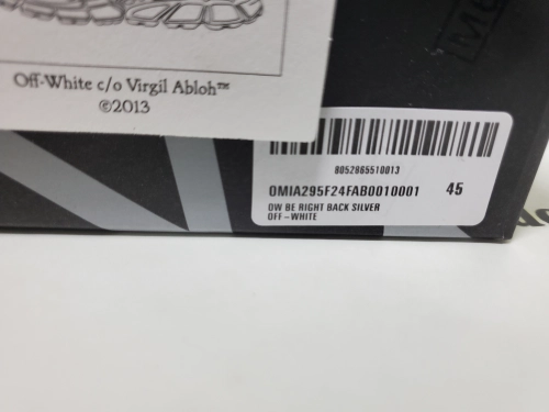 Off White Be Right Back Sneakers Blue Silver white OIIA295F24 FAB00 10001 review 