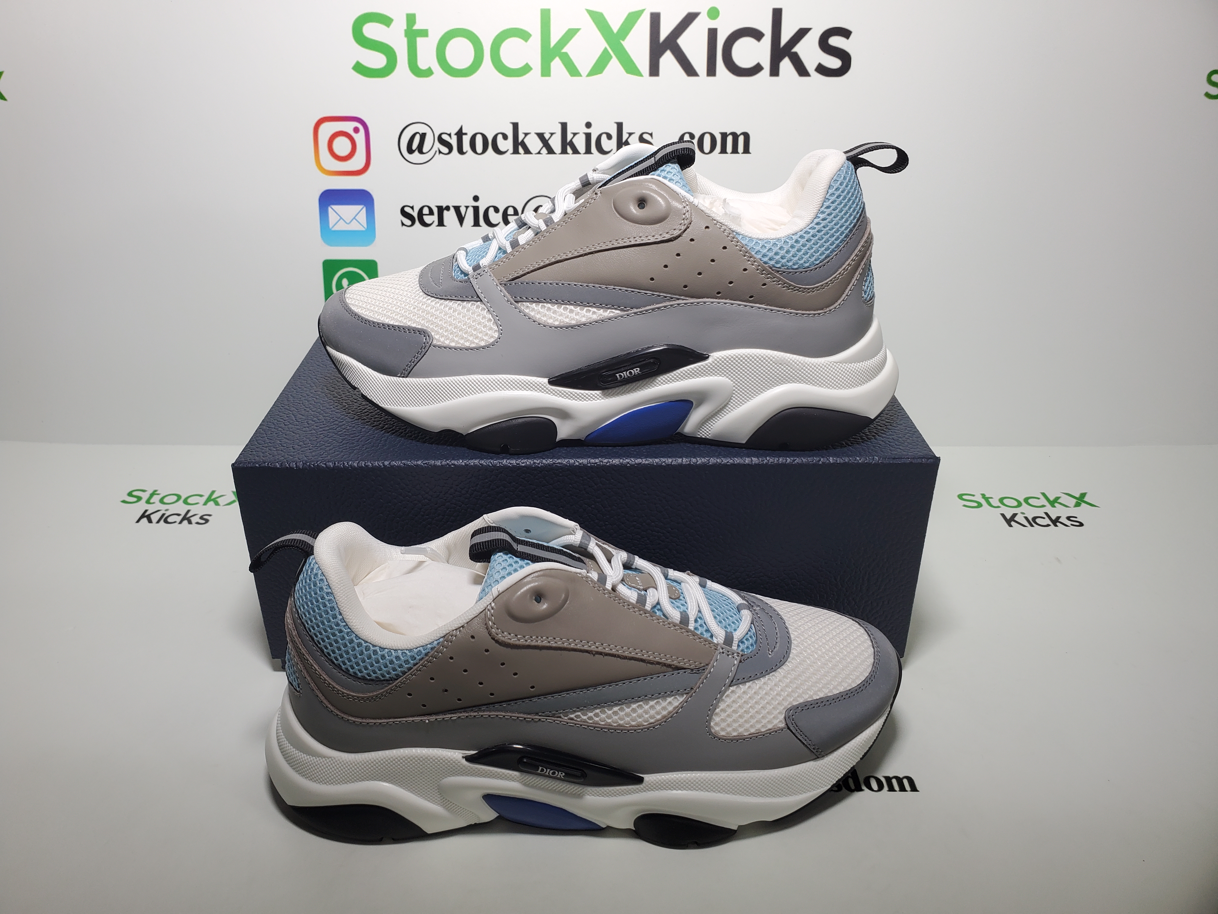 Dior B22 White Blue 3SN231YXX_H865 review stockxkicks 03