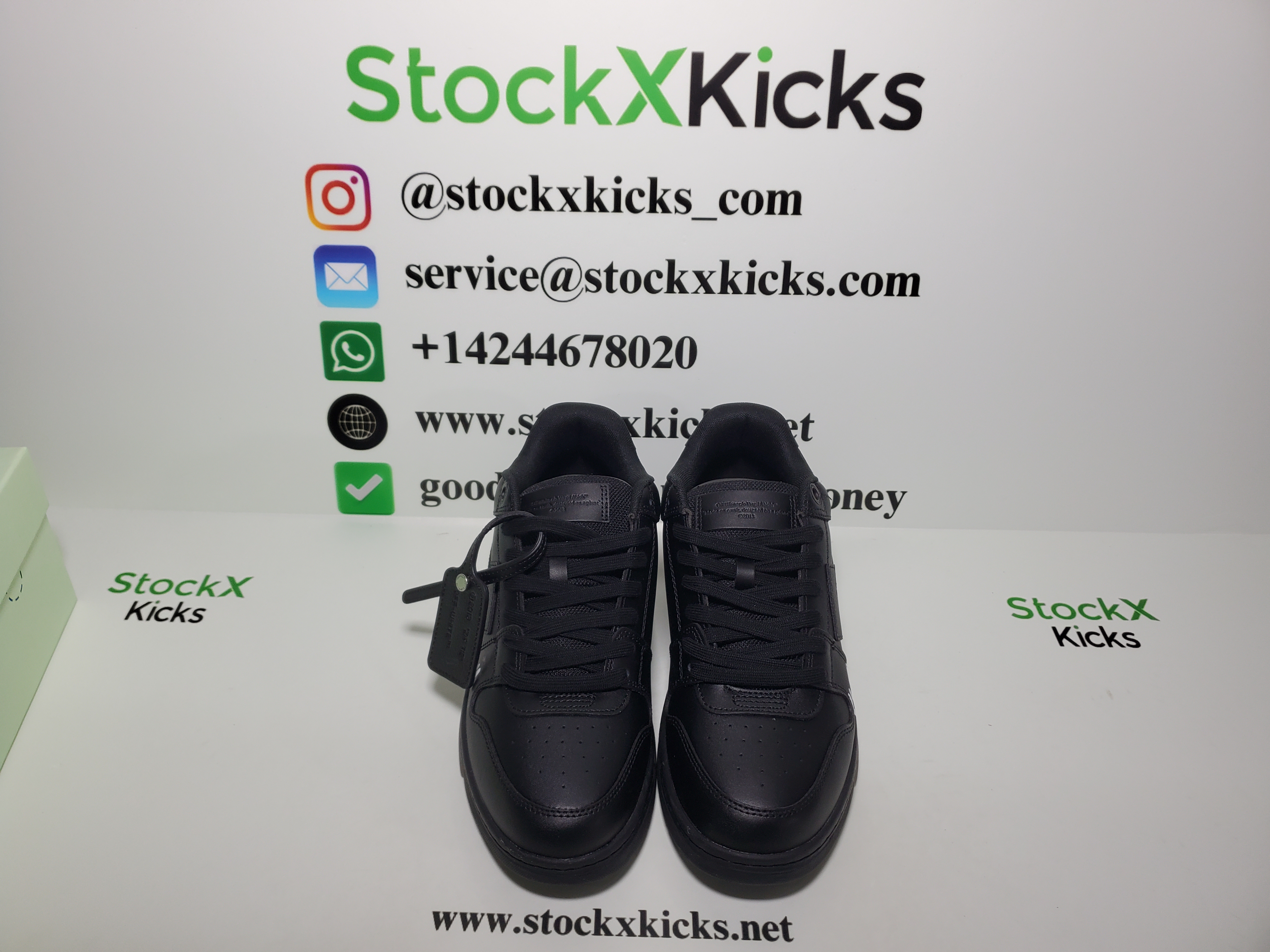 PK God Batch OFF-WHITE Out Of Office OOO "For Walking" Low Tops Black White OMIA18 9S21LEA00 41001 review stockxkicks 05