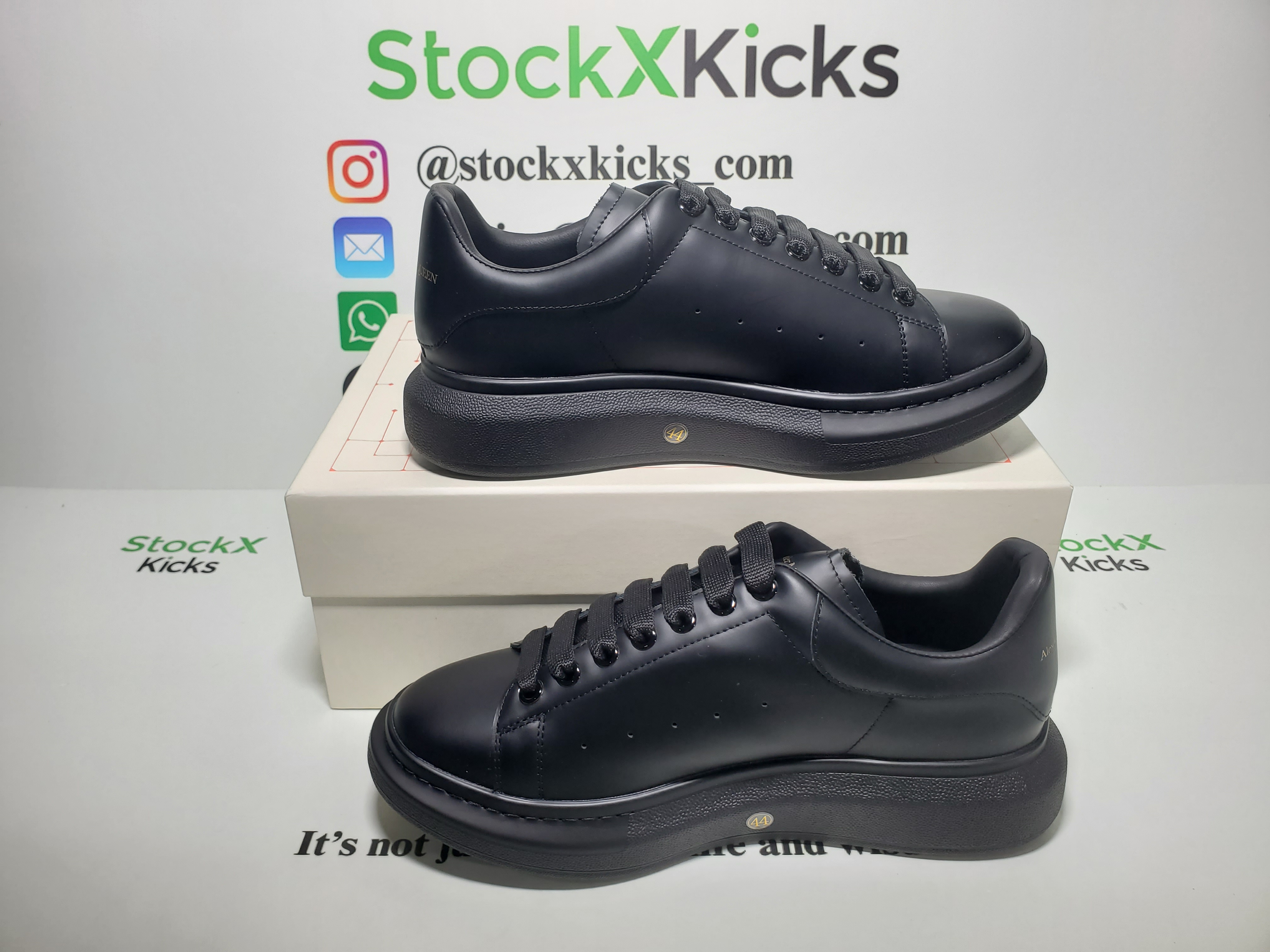 Alexander McQueen Sneaker Black and White review stockxkicks 01