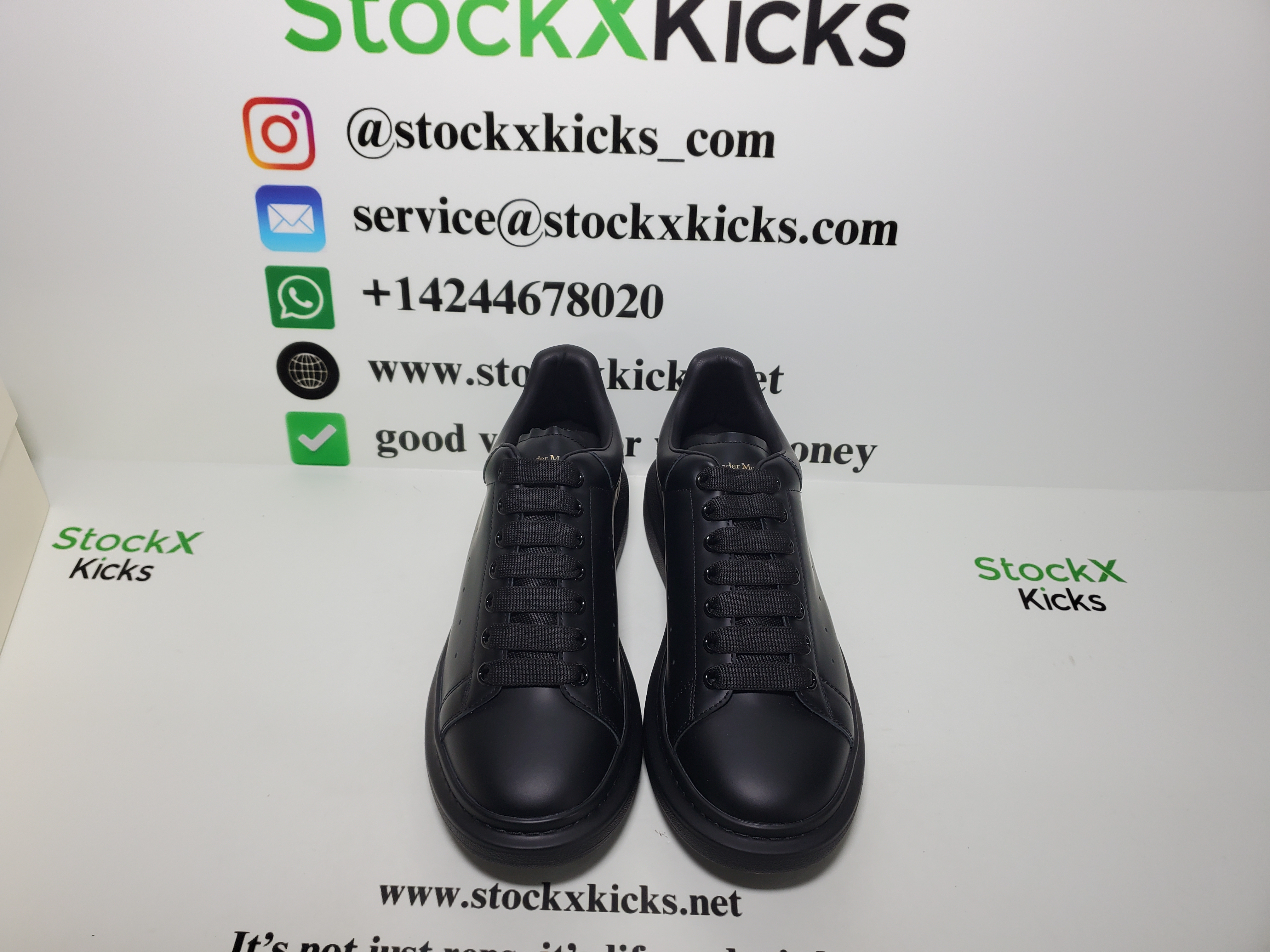 Alexander McQueen Sneaker Black and White review stockxkicks 02