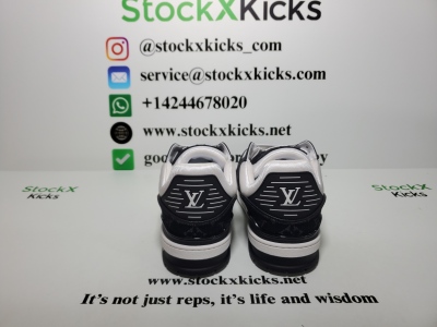 Louis Vuitton Trainer Black And White Cloth Cover VL1202 review stockxkicks 01
